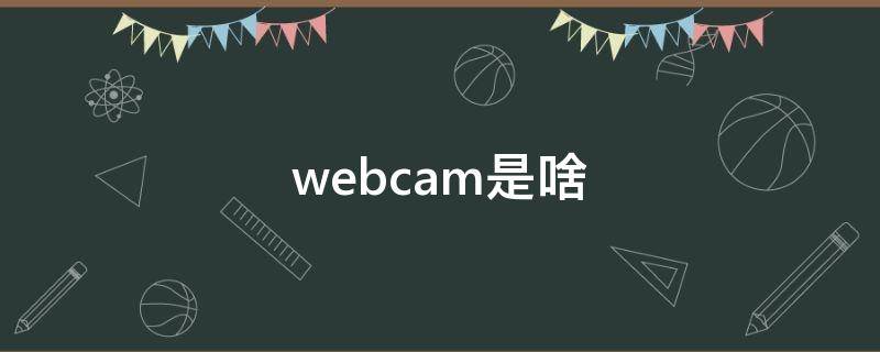 webcam是啥（webcam是什么）