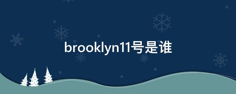 brooklyn11号是谁（brooklyn11号球衣是谁）