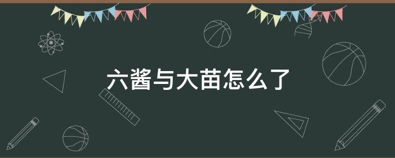 六酱与大苗怎么了（六酱与大苗的大苗怎么了）