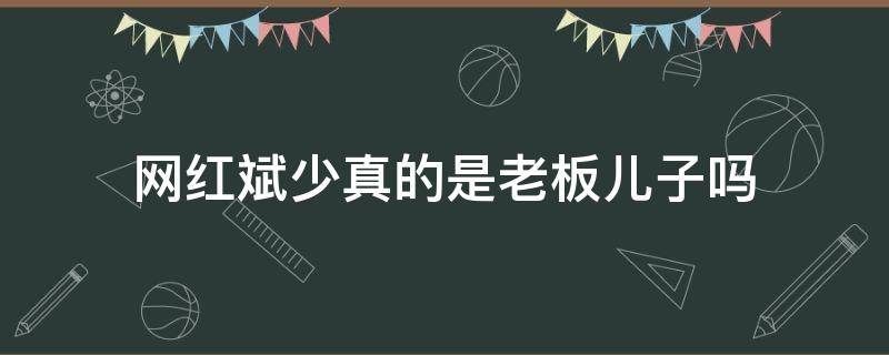 网红斌少真的是老板儿子吗（网红斌少是什么身份）