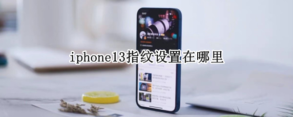 iphone13指纹设置在哪里 iPhone13怎么设置指纹