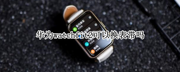 华为watchfit2可以换表带吗（华为watch2更换表带）