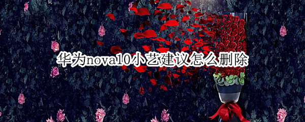 华为nova10小艺建议怎么删除 华为nova7小艺建议怎么关闭