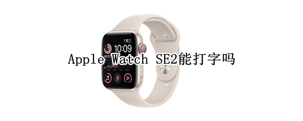 Apple Watch SE2能打字吗