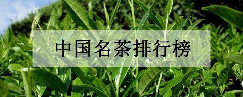 中国名茶排行榜（茶叶排行榜前10名）