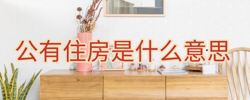 公有住房是什么意思 租住公有住房是什么意思