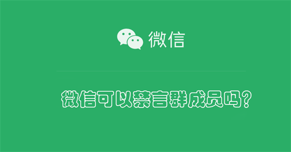 微信可以禁言群成员吗？（微信可以禁言群成员吗怎么解除）