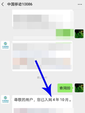 移动怎么看网龄