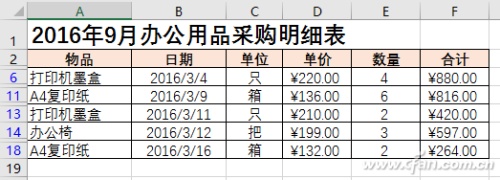 如何玩转Excel2016高级筛选