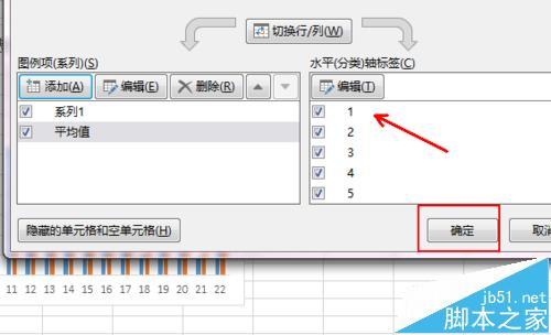 excel柱状图怎么平均值参考线折线图