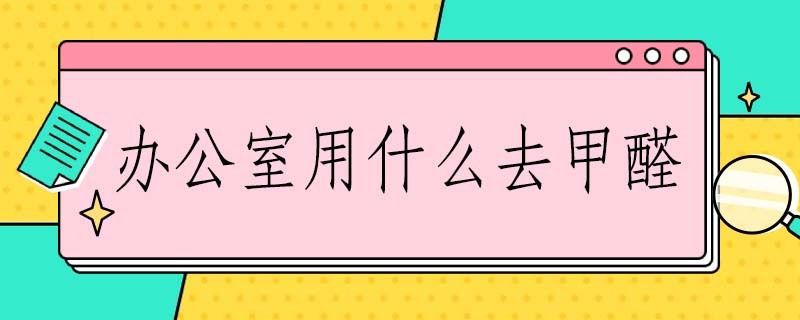 办公室用什么去甲醛（办公室用什么去甲醛最好）