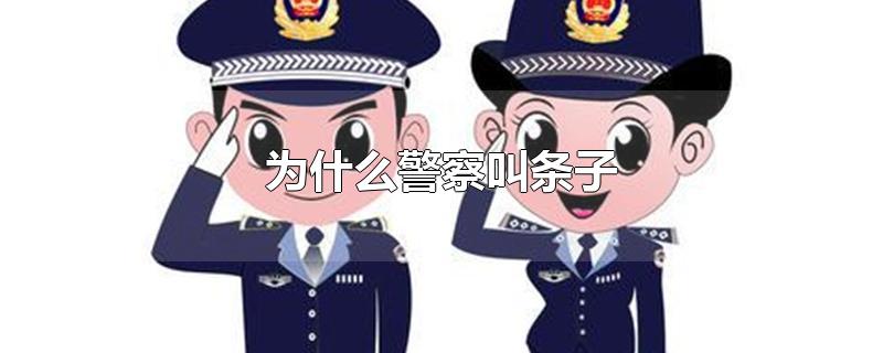 为什么警察叫条子 为何警察叫条子