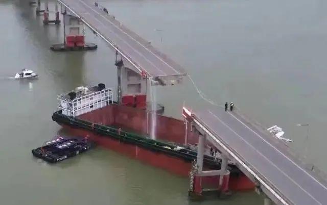 广州南沙一大桥被船撞断，防撞加固项目被多次延期