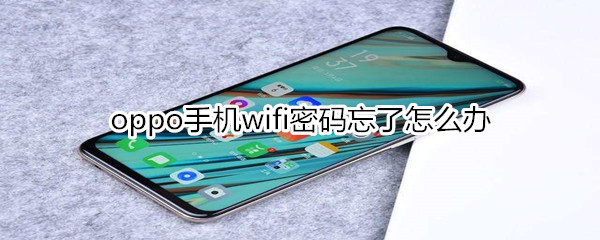 oppo手机wifi密码忘了怎么办