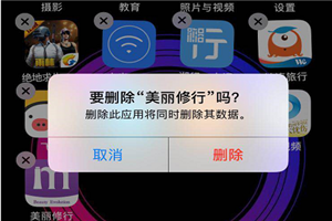 iphonexs怎么卸载App