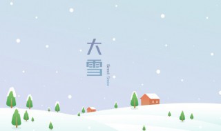 大雪节气特点（大雪节气特点来画节气）