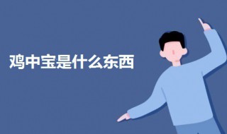 鸡中宝是什么东西 鸡中宝是什么东西图片