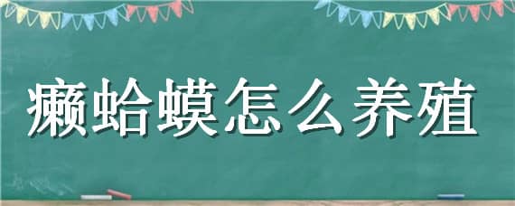 癞蛤蟆怎么养殖 癞蛤蟆怎么养殖吃什么