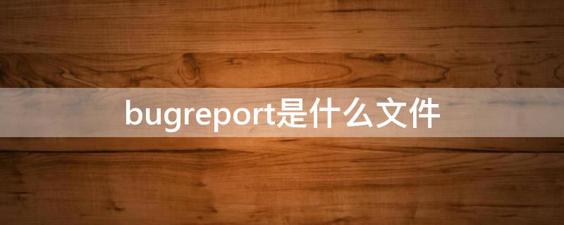 bugreport是什么文件