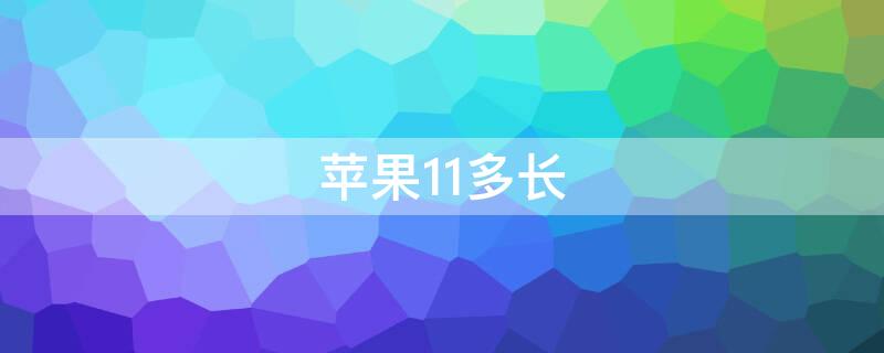 iPhone11多长 iphone11多长机身