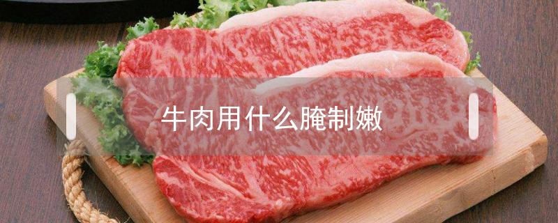 牛肉用什么腌制嫩 牛肉用什么腌制嫩香