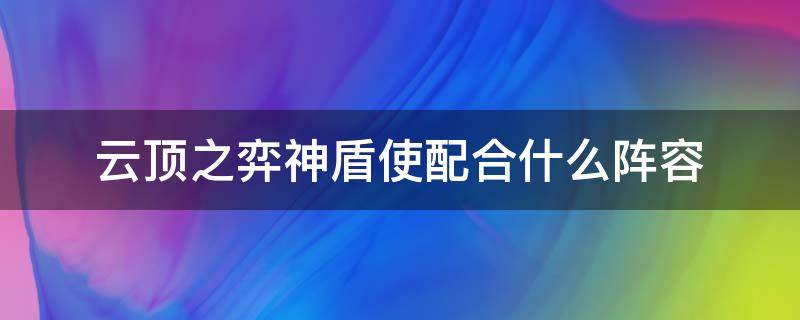 云顶之弈神盾使配合什么阵容（英雄联盟云顶之弈阵容神盾）