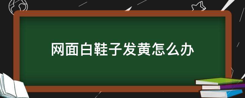 网面白鞋子发黄怎么办（网面白鞋子发黄有什么办法变白）