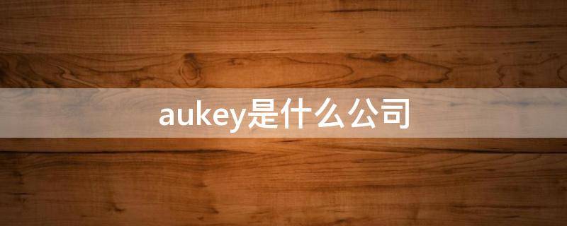 aukey是什么公司 aukey怎么样