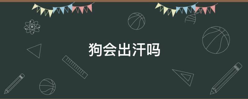 狗会出汗吗（狗会出汗吗为什么）