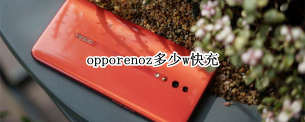 opporenoz多少w快充 oppo reno6支持多少w快充