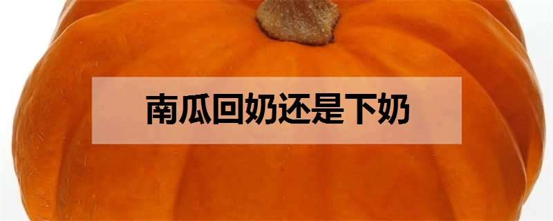 南瓜回奶还是下奶（坐月子十大禁忌蔬菜）