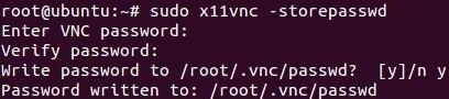 ubuntu安装vnc启用x11vnc